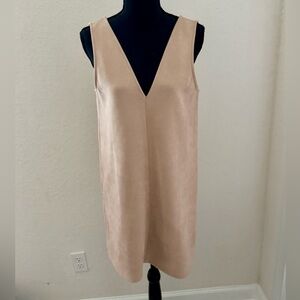 BLVD Tan Sleeveless Dress